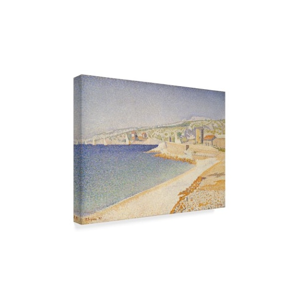 Paul Signac 'The Jetty At Cassis Opus' Canvas Art,24x32